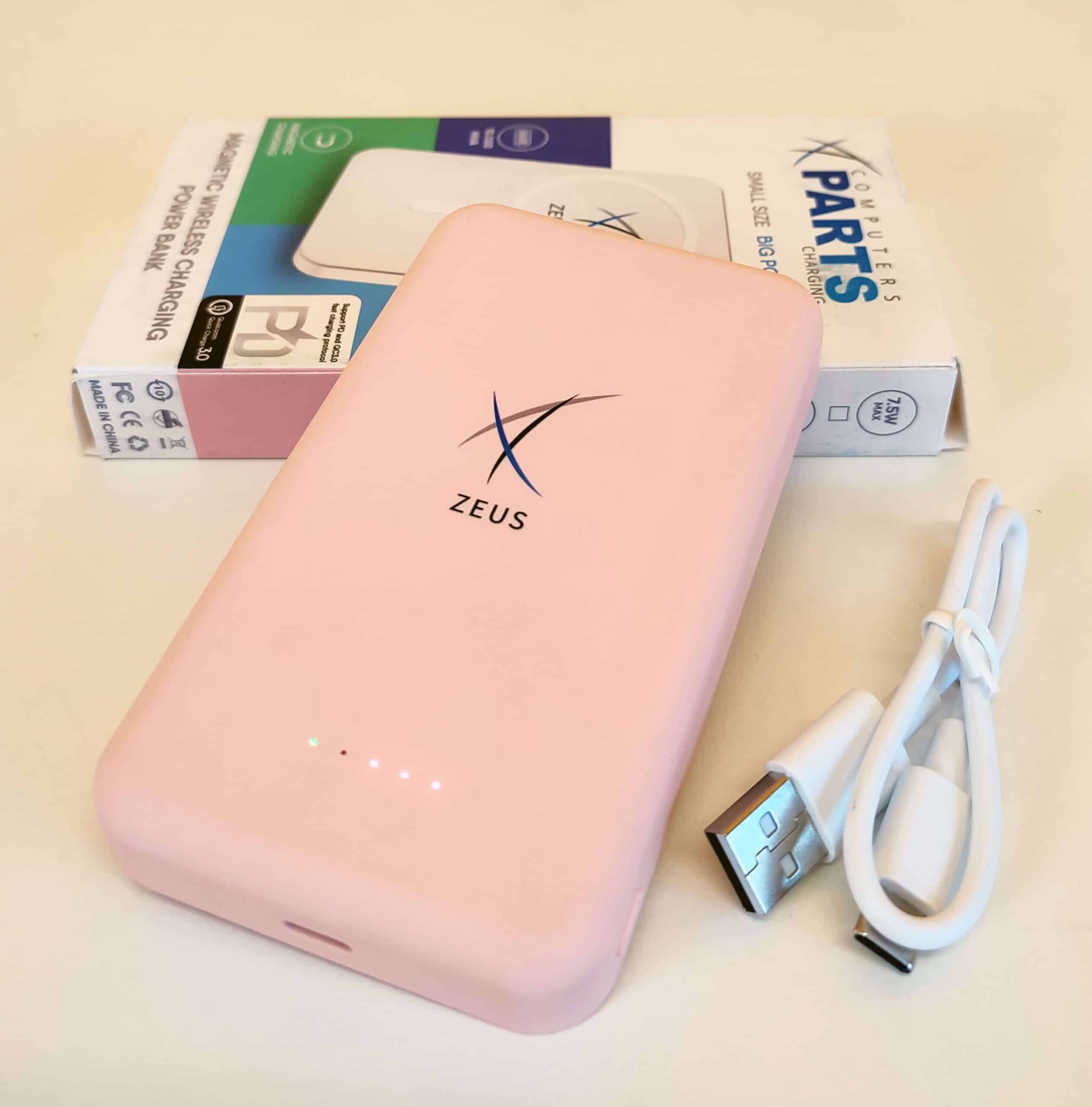 Zeus Power Bank MagSafe 10.000 mAh Ricarica Wireless Qualcomm Quick Charge 3.0 Compatibile con Iphone Samsung Xiaomi Huawei Zeus Power Bank MagSafe 10.000 mAh Ricarica Wireless Qualcomm Quick Charge 3.0 Compatibile con Iphone Samsung Xiaomi Huawei